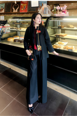 Onyx 3-Piece Co-ord Set – Black Embroidered Lawn with Sequins & Pearls