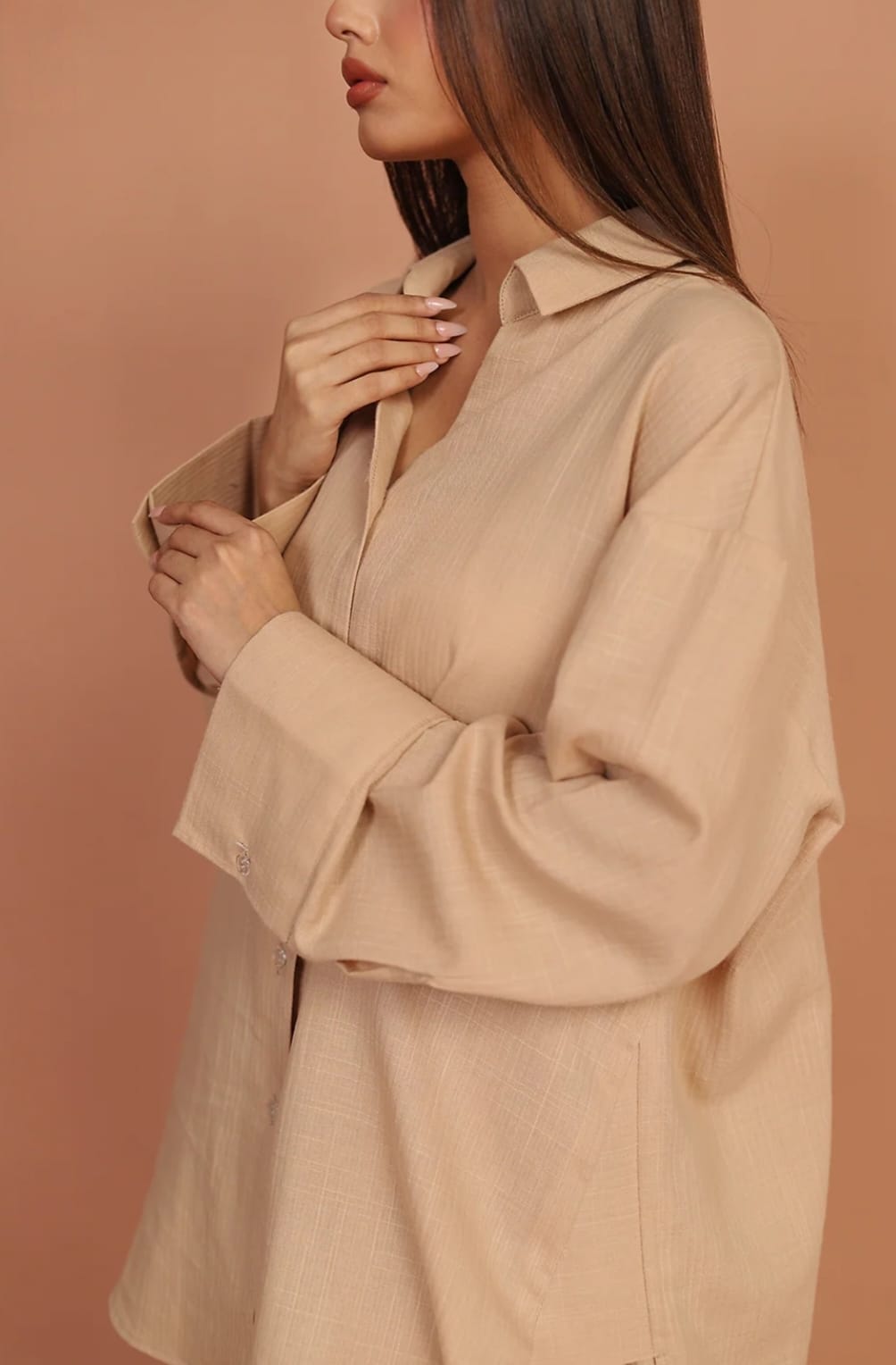 Dune – Beige 2-Piece Irish Lawn Co-ord Set