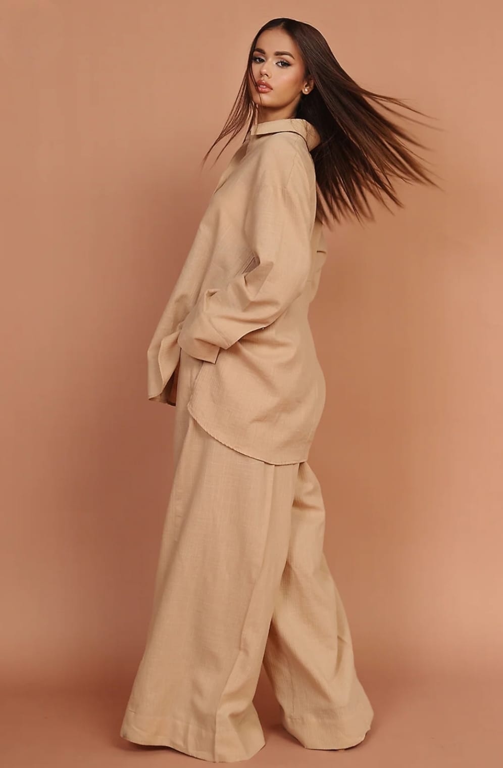 Dune – Beige 2-Piece Irish Lawn Co-ord Set