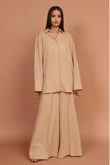 Dune – Beige 2-Piece Irish Lawn Co-ord Set
