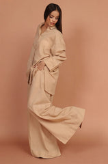 Dune – Beige 2-Piece Irish Lawn Co-ord Set