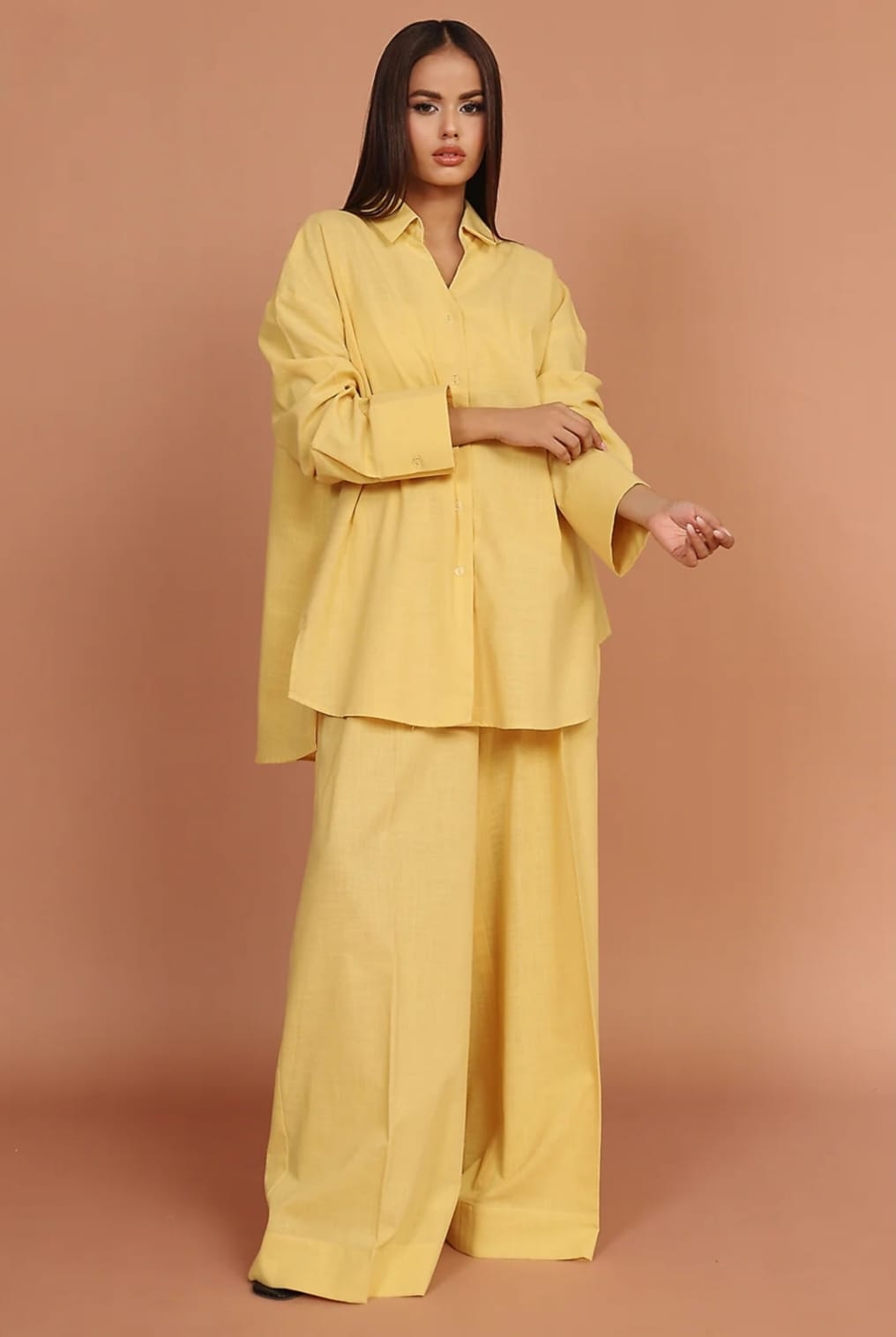 Daisy – Yellow 2-Piece Irish Lawn Co-ord Set
