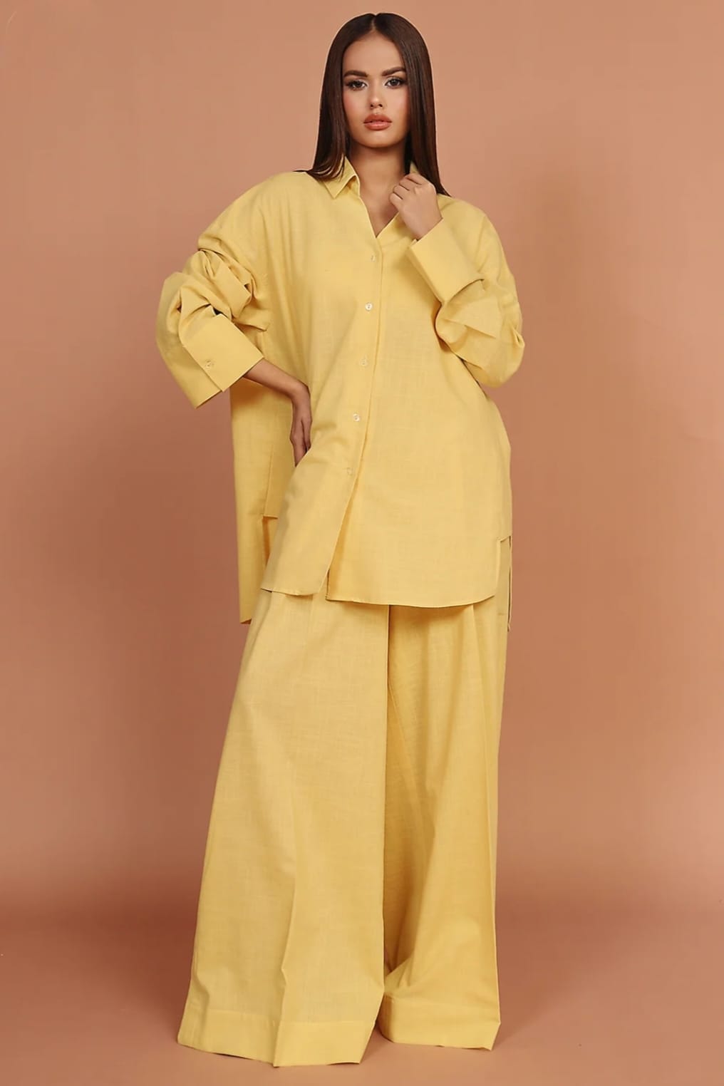 Daisy – Yellow 2-Piece Irish Lawn Co-ord Set