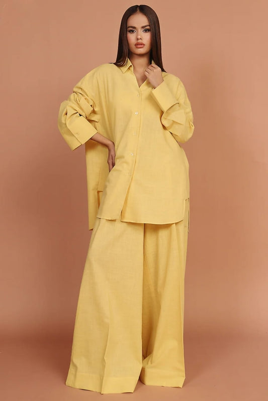 Daisy – Yellow 2-Piece Irish Lawn Co-ord Set